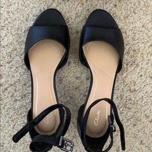Clarks Black Heels